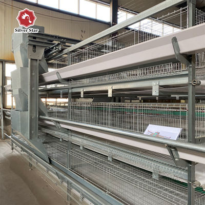 Automatic H-Type Layer Battery Cage System for Mega Farms Factory-Direct Commercial H-Type Layer Cage for Poultry Farm