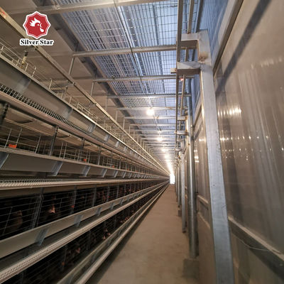 Проект клавиатуры H-Type Layer Battery Cage Решение для более 50 000 птицеферм